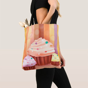Bolsa Tote Barra de ferramentas de Cupcakes triplos