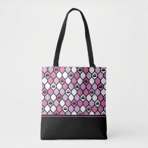 Bolsa Tote Barra de ferramentas do Azulejo de curva - Rosa/Pr