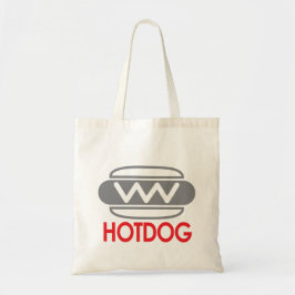 Bolsa Tote Barra de Ferramentas do Burger de Ícone do Hotdog