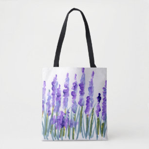 Bolsa Tote Barra de ferramentas do campo de lavanda