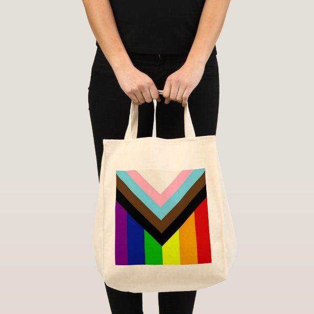 Bolsa Tote Barra de ferramentas do orgulho LGBTQ+ (Frente (produto))