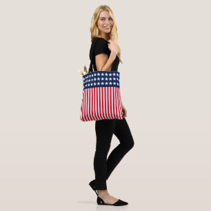 Bolsa Tote Barra de Ferramentas Estrelas e Stripes