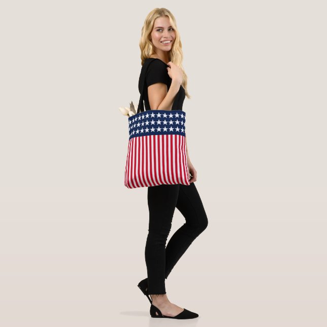 Bolsa Tote Barra de Ferramentas Estrelas e Stripes (No(a) Modelo)