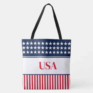 Bolsa Tote Barra de Ferramentas Estrelas e Stripes