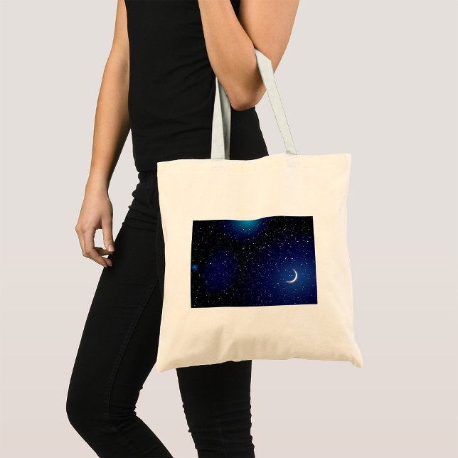 Bolsa Tote Barra de Toques de Paisagem de Stella Space (Criador carregado)
