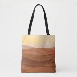 Bolsa Tote Barra de Toques do Deserto Paisagem