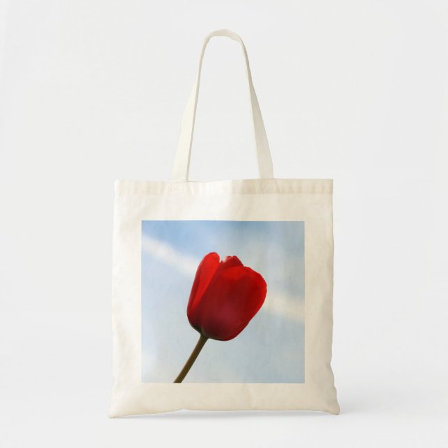 Bolsa Tote Barra de Toques Vermelha (Frente)