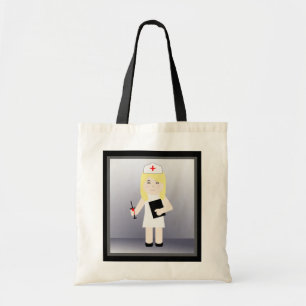 Bolsa Tote Barra de Tote de Orçamento da Enfermeira de Corte