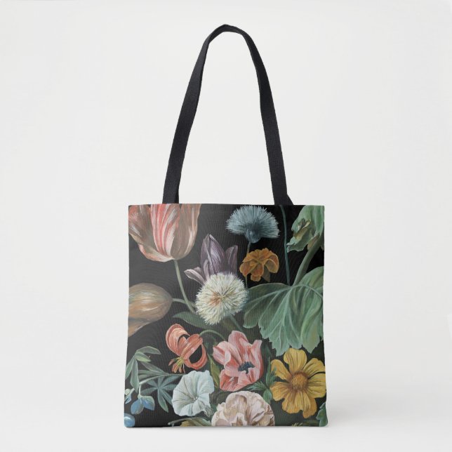 Bolsa Tote Barroco Floral - Buquê das Flores (Frente)