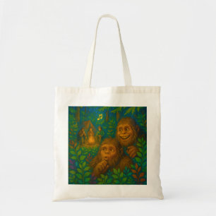 Bolsa Tote Barulhos de Pé Engraçados em Arte Fantástica de Wo