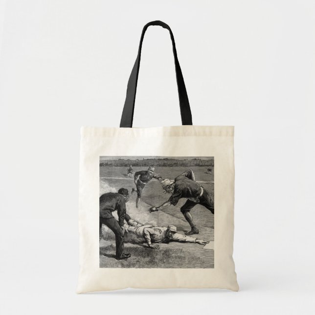 Bolsa Tote Baseball Antigo por Thure De Thulstrup, 1885 (Frente)