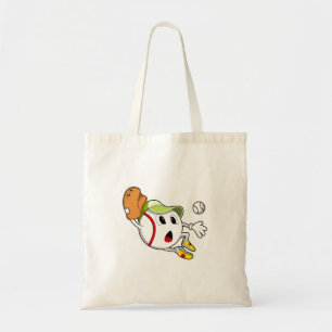 Bolsa Tote Baseball com luva de beisebol e Boné