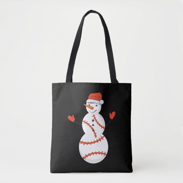 Bolsa Tote Baseball de Natal (Frente)