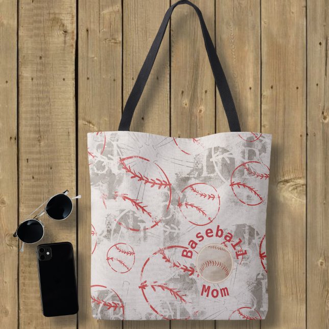 Bolsa Tote Baseball Mãe Grunge Impressão Bag (Criador carregado)