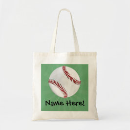 Bolsa Tote Baseball personalizado em crianças verdes