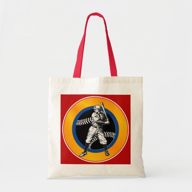 Bolsa Tote Baseball:Saco de Tote Vintage (Frente)