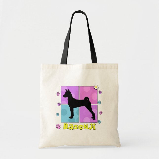 Bolsa Tote Basenji Groovy (Frente)