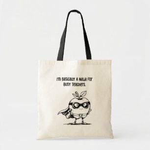Bolsa Tote Basicamente um Ninja para Assistente de Professore