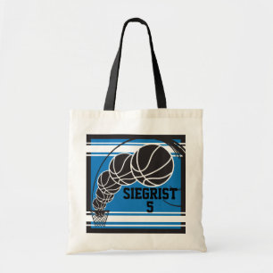 Bolsa Tote Basquete Azul