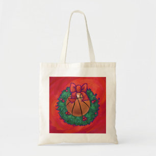 Bolsa Tote Basquete Dentro da Coroa de Natal