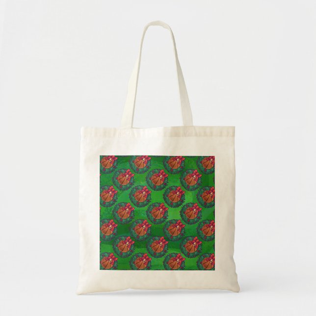 Bolsa Tote Basquete na Fúria de Natal (Frente)