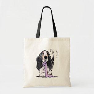 Bolsa Tote Basset Hound Tricolor deixa o jogo