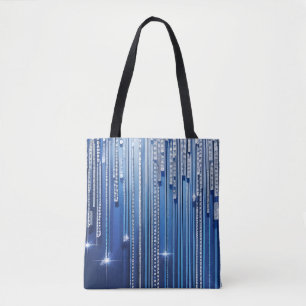 Bolsa Tote Basta reutilizá-lo de sombreado azul