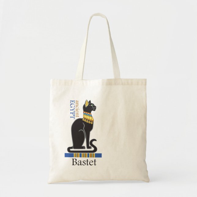 Bolsa Tote Bastet ou Bast. Deusa Egípcia Aciente (Frente)