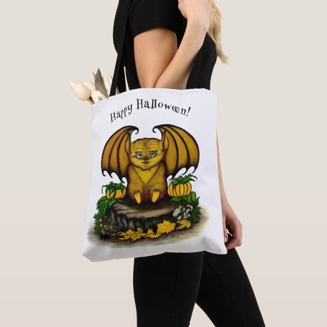Bolsa Tote Bat Bonito do Halloween (Close Up)