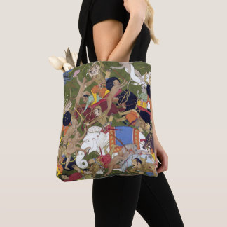 Bolsa Tote Batalha no Sri Lanka Ramayana Udaipur India Sahibd