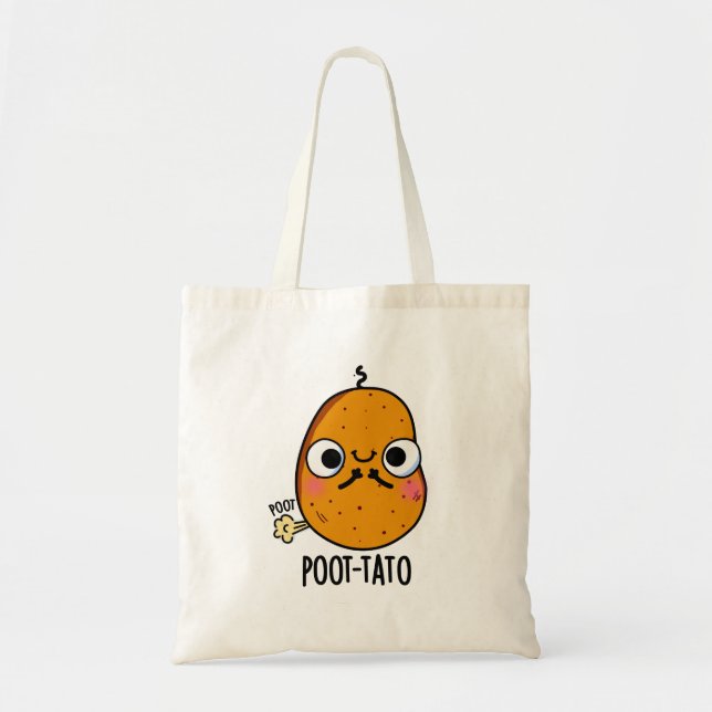 Bolsa Tote Batata-Batata Engraçada Fazendo Pota-Batata (Frente)