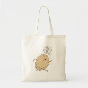 Bolsa Tote Batata Correndo Fofa e Divertida by somoh