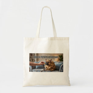 Bolsa Tote Batata Oficial de Sofá Bulldog Francês Engraçado