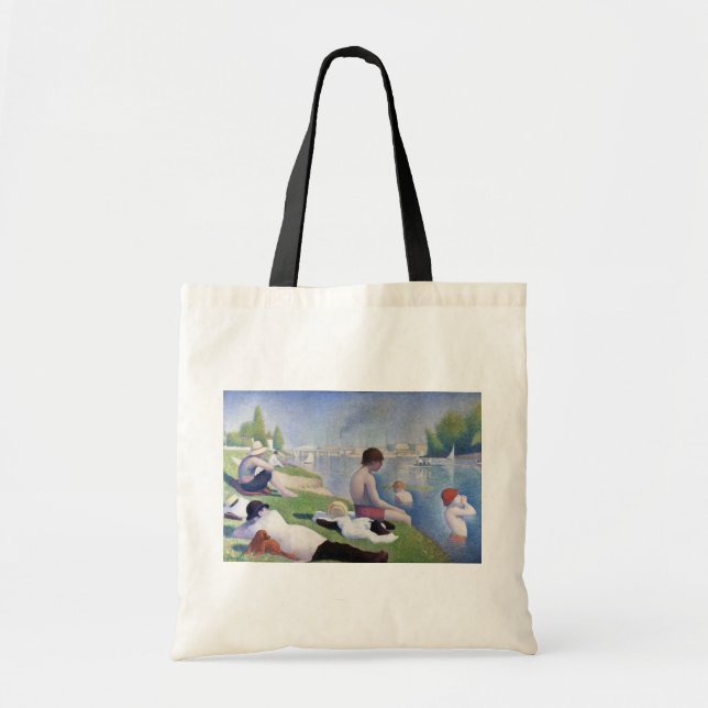 Bolsa Tote Bathers in Asnieres, Seurat (Frente)