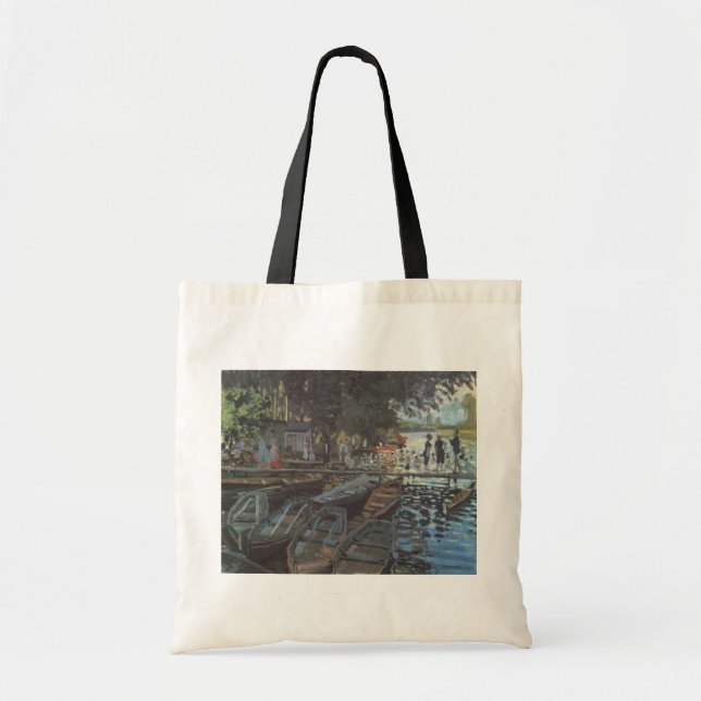 Bolsa Tote Bathers no La Grenouillère por Claude Monet (Frente)