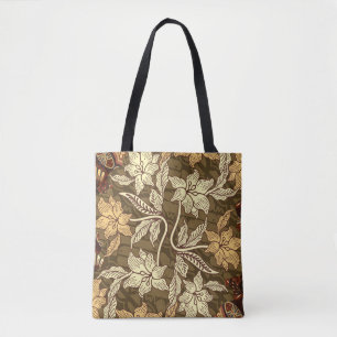Bolsa Tote Batifos indonésios com patamar de fauna e flora