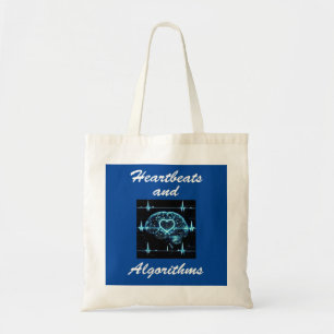 Bolsa Tote “Batimentos Cardíacos e Algoritmos” Amor futurista
