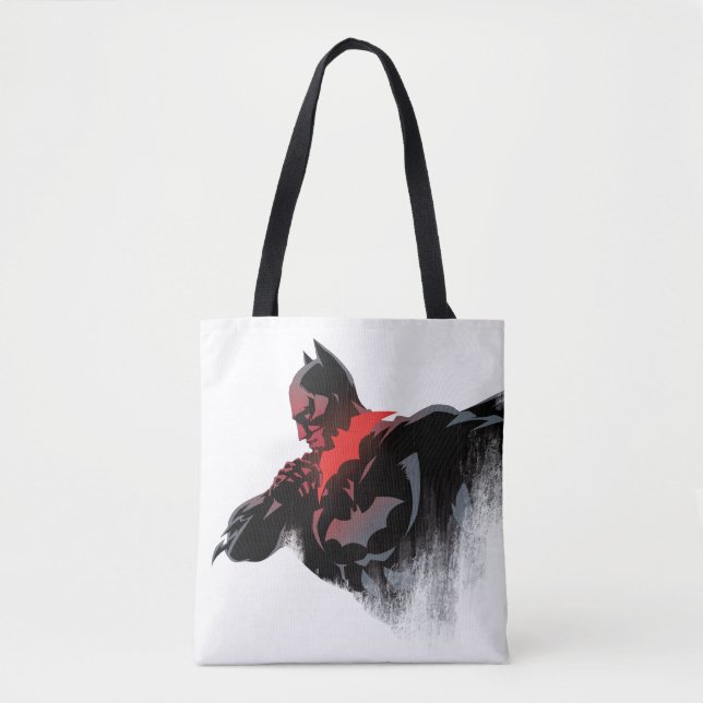 Bolsa Tote Batman Batarang Carmesim (Frente)