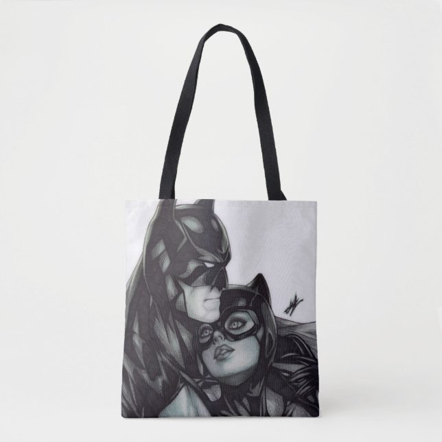 Bolsa Tote Batman & Catwoman ~ Bruce wayne & Selina Kyle (Frente)