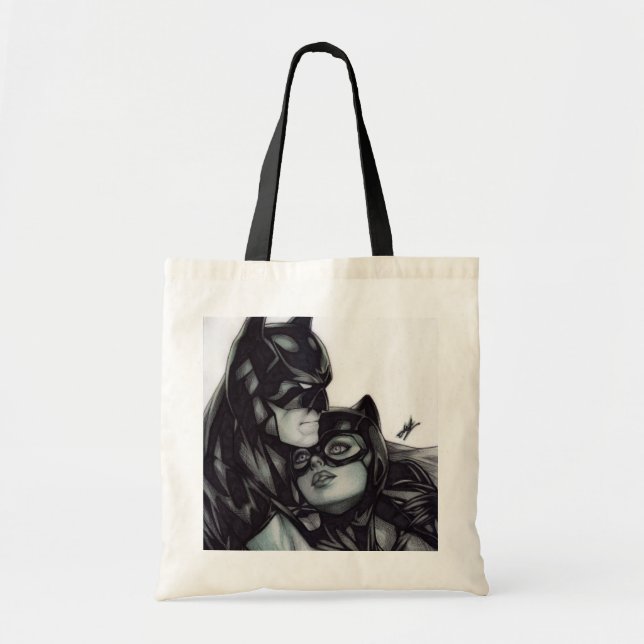 Bolsa Tote Batman & Catwoman ~ Bruce wayne & Selina Kyle (Frente)