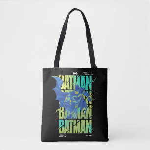 Bolsa Tote Batman Elétrico A Correr Através Da Tipografia