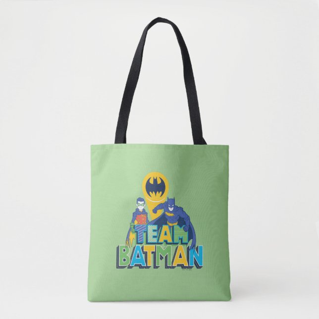Bolsa Tote Batman | Equipe Batman e Robin (Frente)