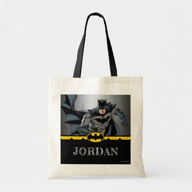 Bolsa Tote Batman | Favor de Aniversário do Chalkboard (Frente)