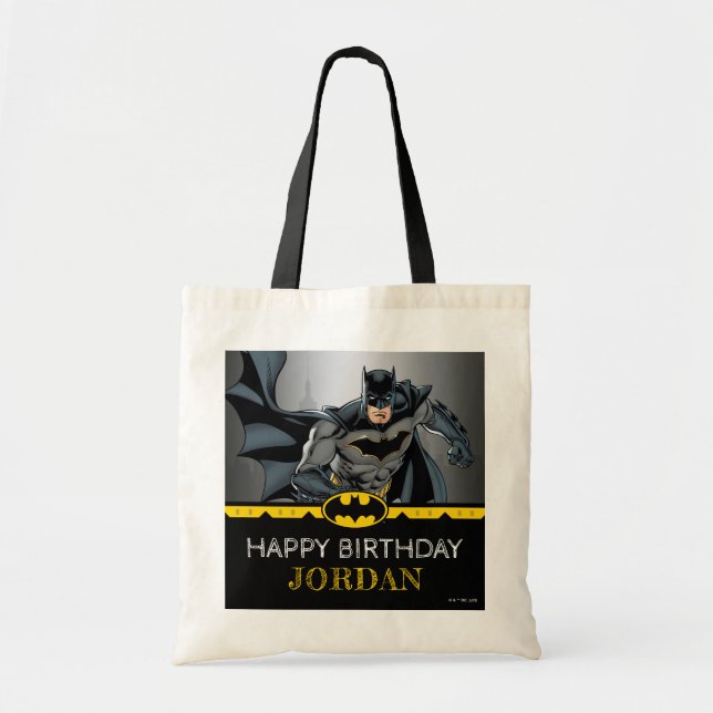 Bolsa Tote Batman | Feliz Aniversário do Chalkboard (Frente)