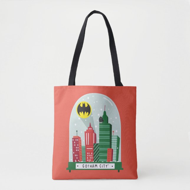 Bolsa Tote Batman Gotham City™ Snow Globe Graphic (Frente)