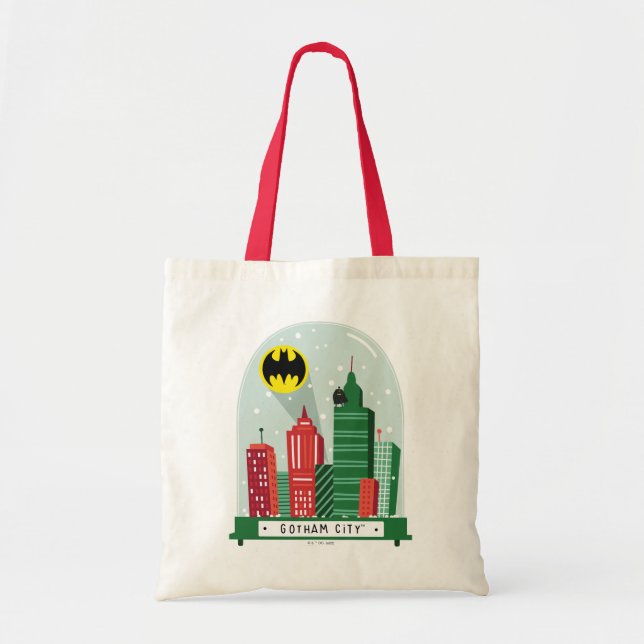 Bolsa Tote Batman Gotham City™ Snow Globe Graphic (Frente)