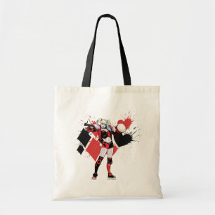 Bolsa Tote Batman Harley Quinn Hearts & Diamonds Splatter