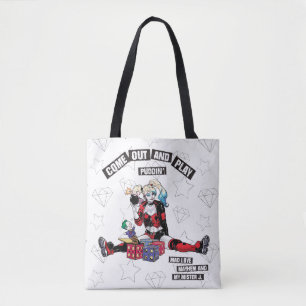 Bolsa Tote Batman   Harley Quinn "Sair E Jogar Puddin"