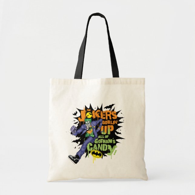 Bolsa Tote Batman | Joker's Goblin' Up All of Gotham's Candy (Frente)