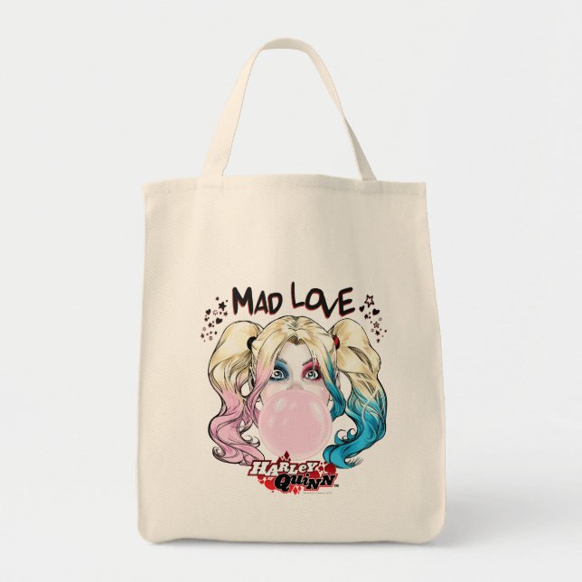 Bolsa Tote Batman | Mad Love Harley Quinn Chew Bubble Gum (Frente)